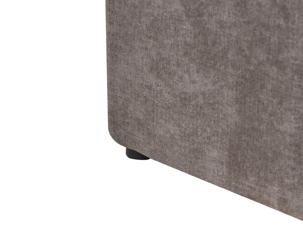 Ottoman Bed Chenille 140 x 200 cm (EU Double) Taupe Myra