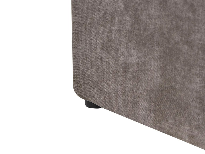 Ottoman Bed Chenille 140 x 200 cm (EU Double) Taupe Myra