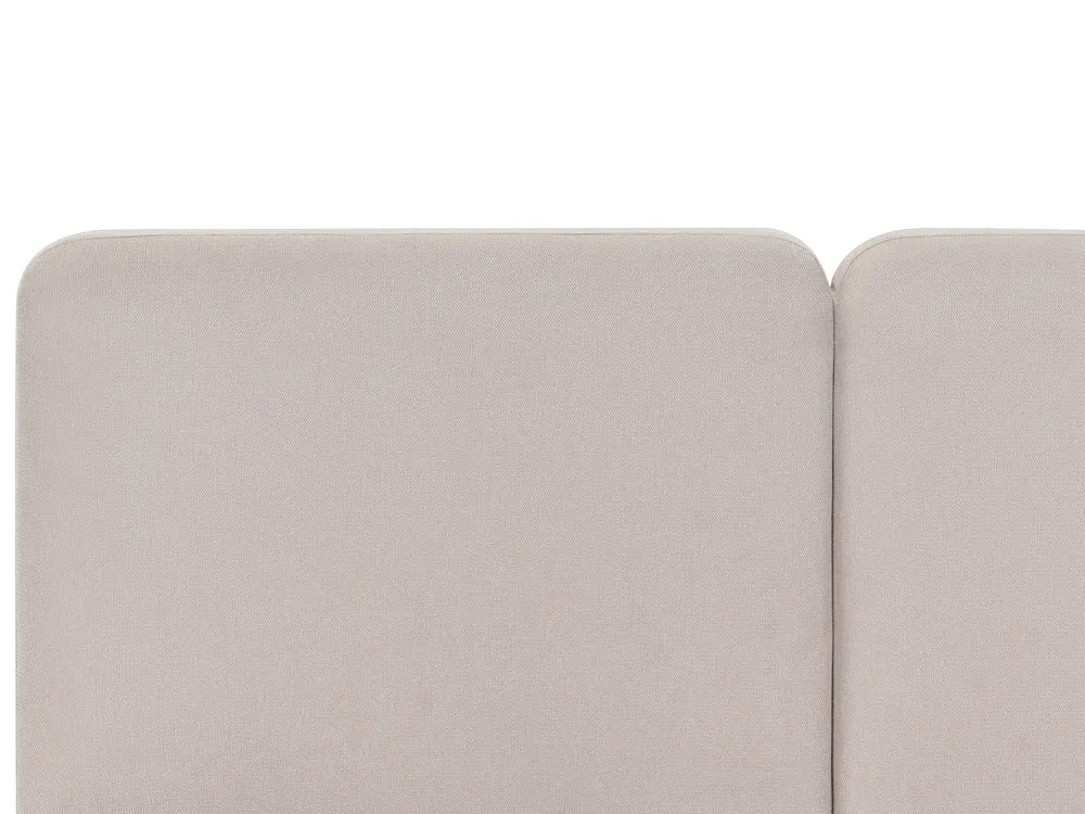 Ottoman Bed Fabric 140 x 200 cm (EU Double) Beige Myra