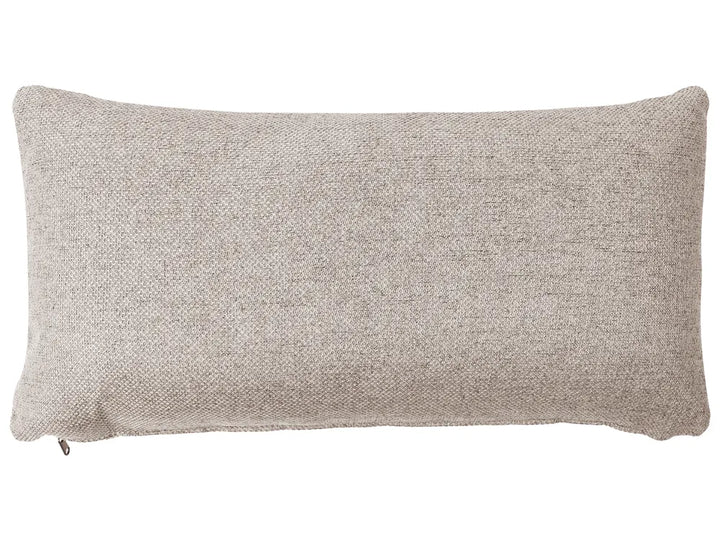 Left-Hand Chaise Lounge Fabric Light Brown Nova