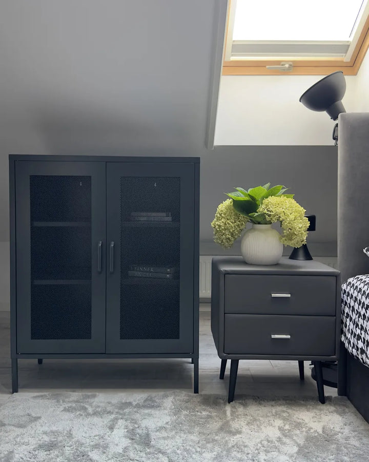 Cabinet Metal Black Justine