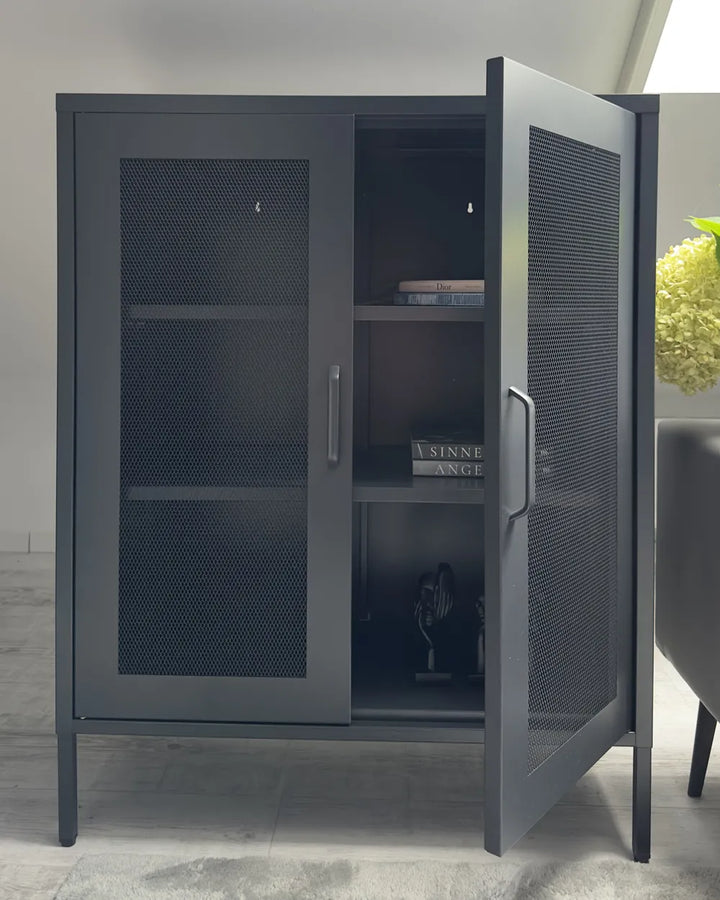 Cabinet Metal Black Justine