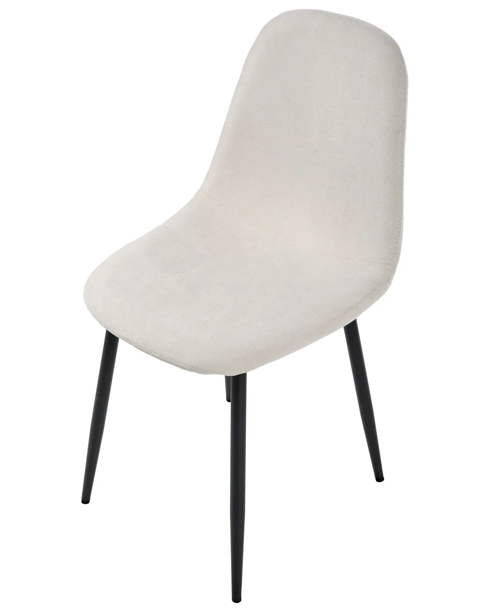 Set of 4 Dining Chairs Fabric Light Beige Tret
