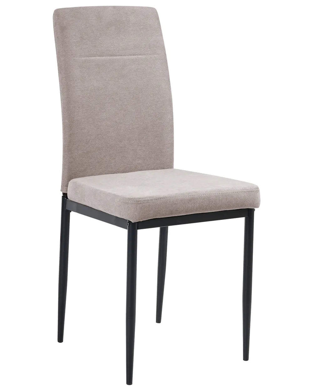 Set of 4 Dining Chairs Fabric Taupe Bree