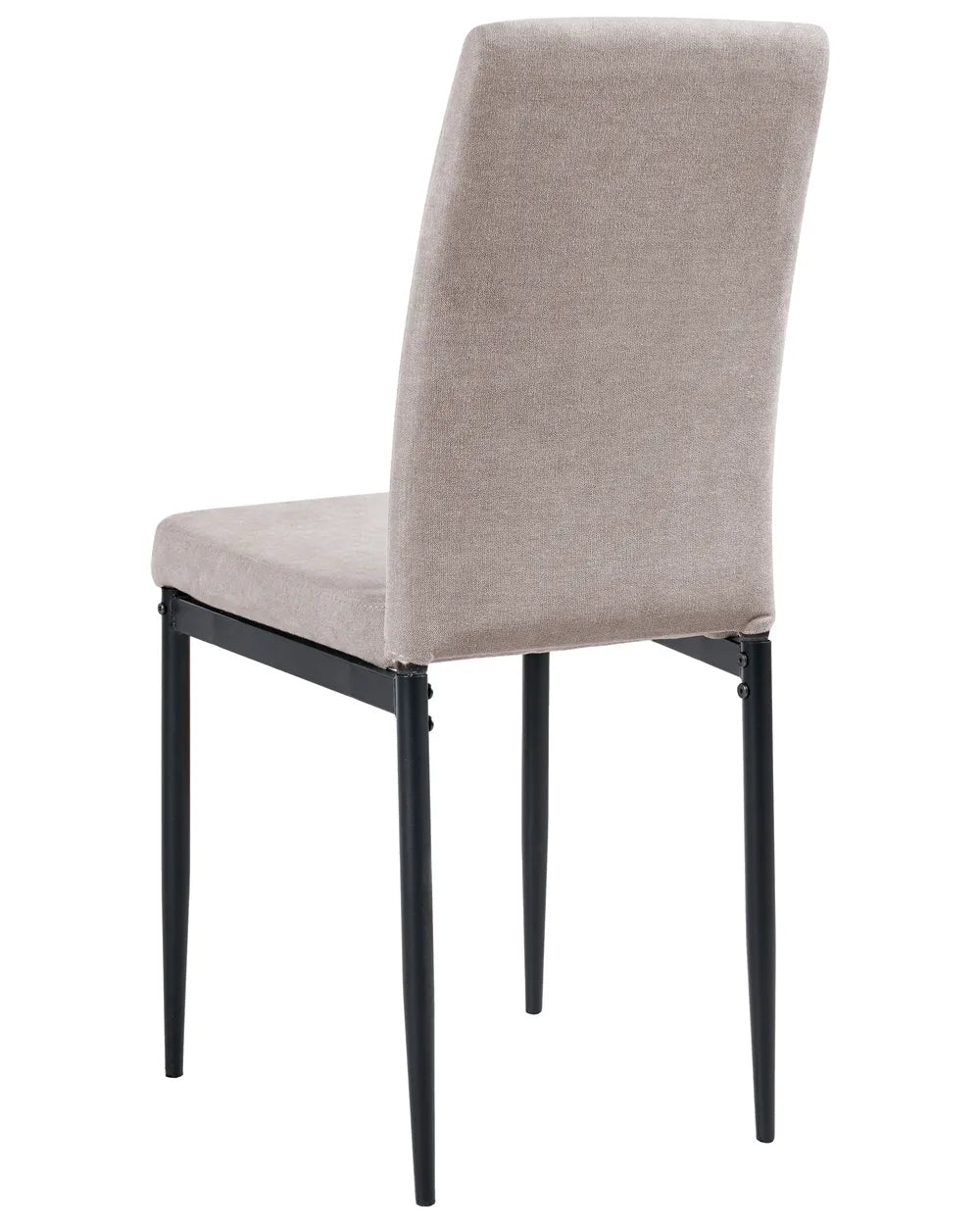 Set of 4 Dining Chairs Fabric Taupe Bree