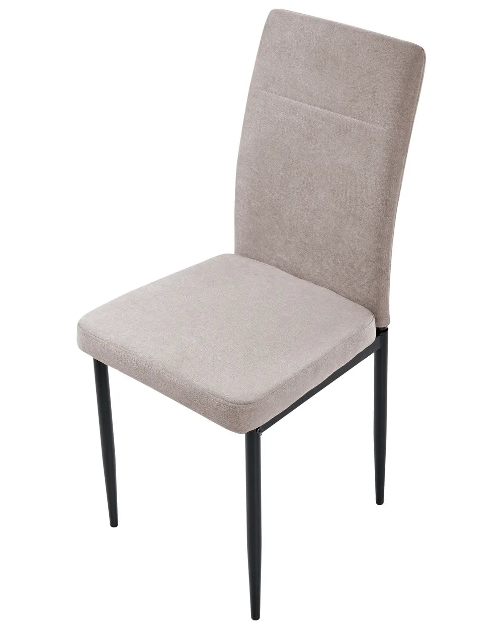 Set of 4 Dining Chairs Fabric Taupe Bree