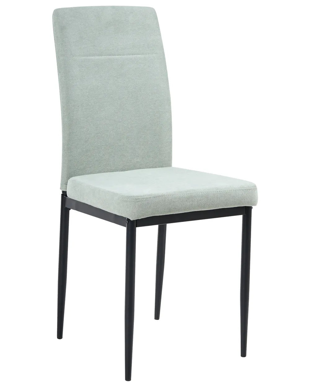 Set of 4 Dining Chairs Fabric Light Green Bree