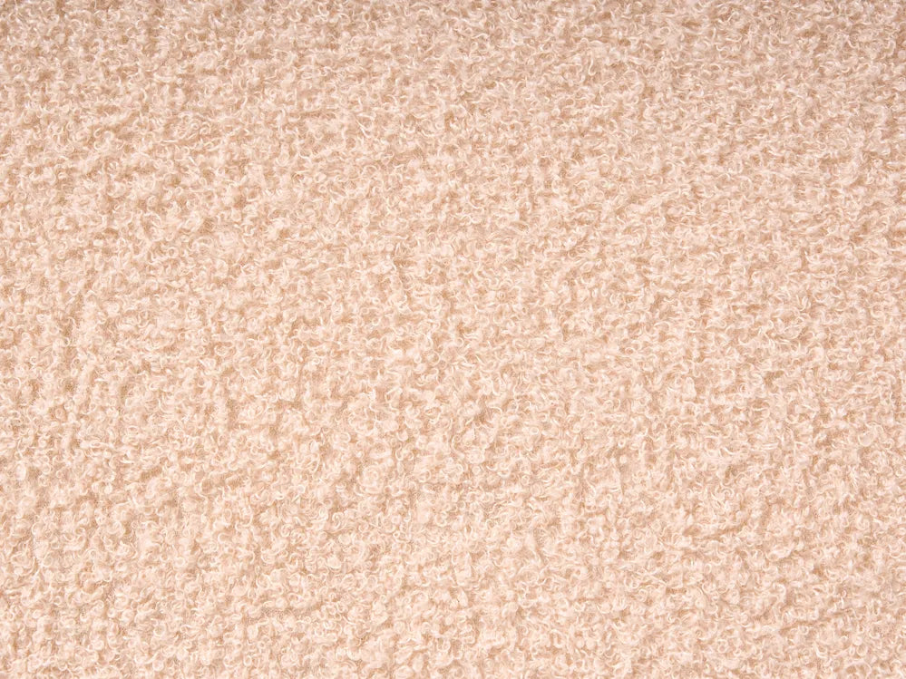 Ottoman Bed Boucle 140 x 200 cm (EU Double) Peach Pink Blake