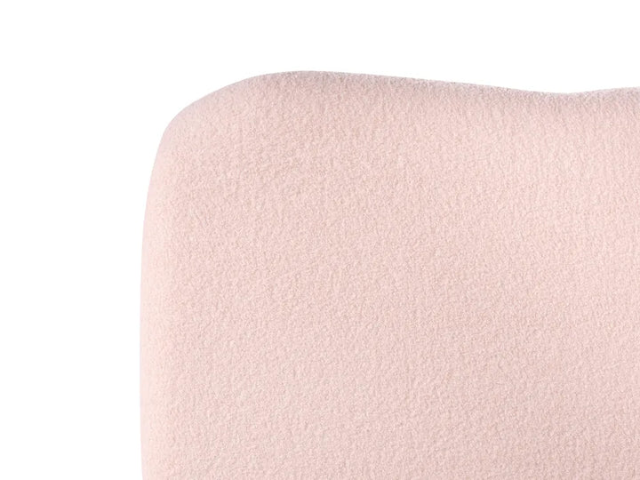 Ottoman Bed Boucle 90 x 200 cm (EU Single) Pink Lorelai