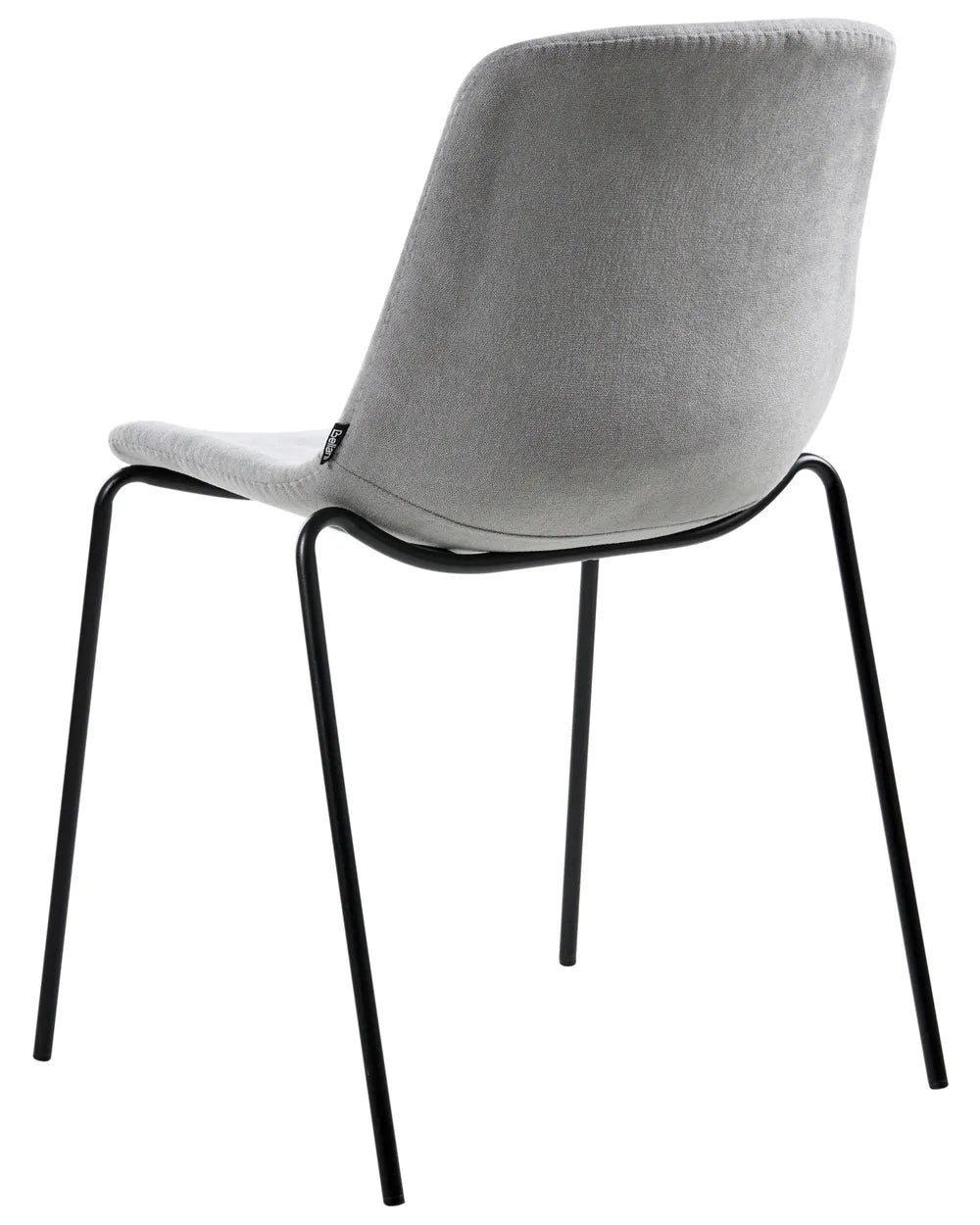 Set of 4 Dining Chairs Fabric Grey Vero