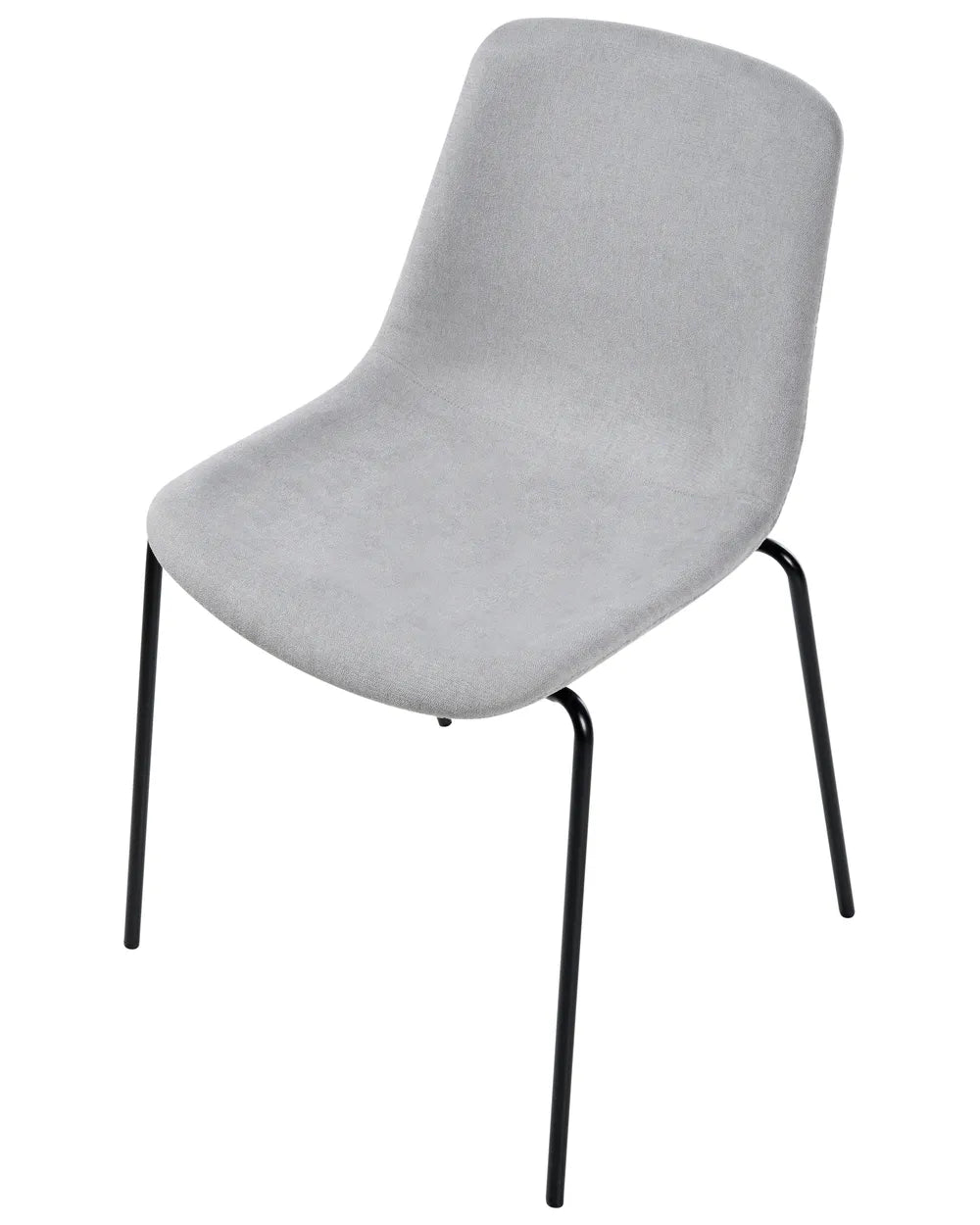 Set of 4 Dining Chairs Fabric Grey Vero