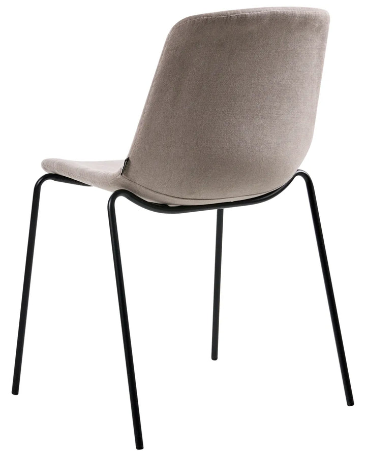 Set of 4 Dining Chairs Fabric Beige Vero
