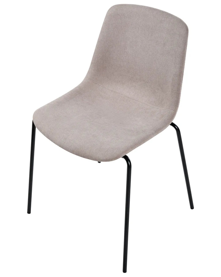 Set of 4 Dining Chairs Fabric Beige Vero