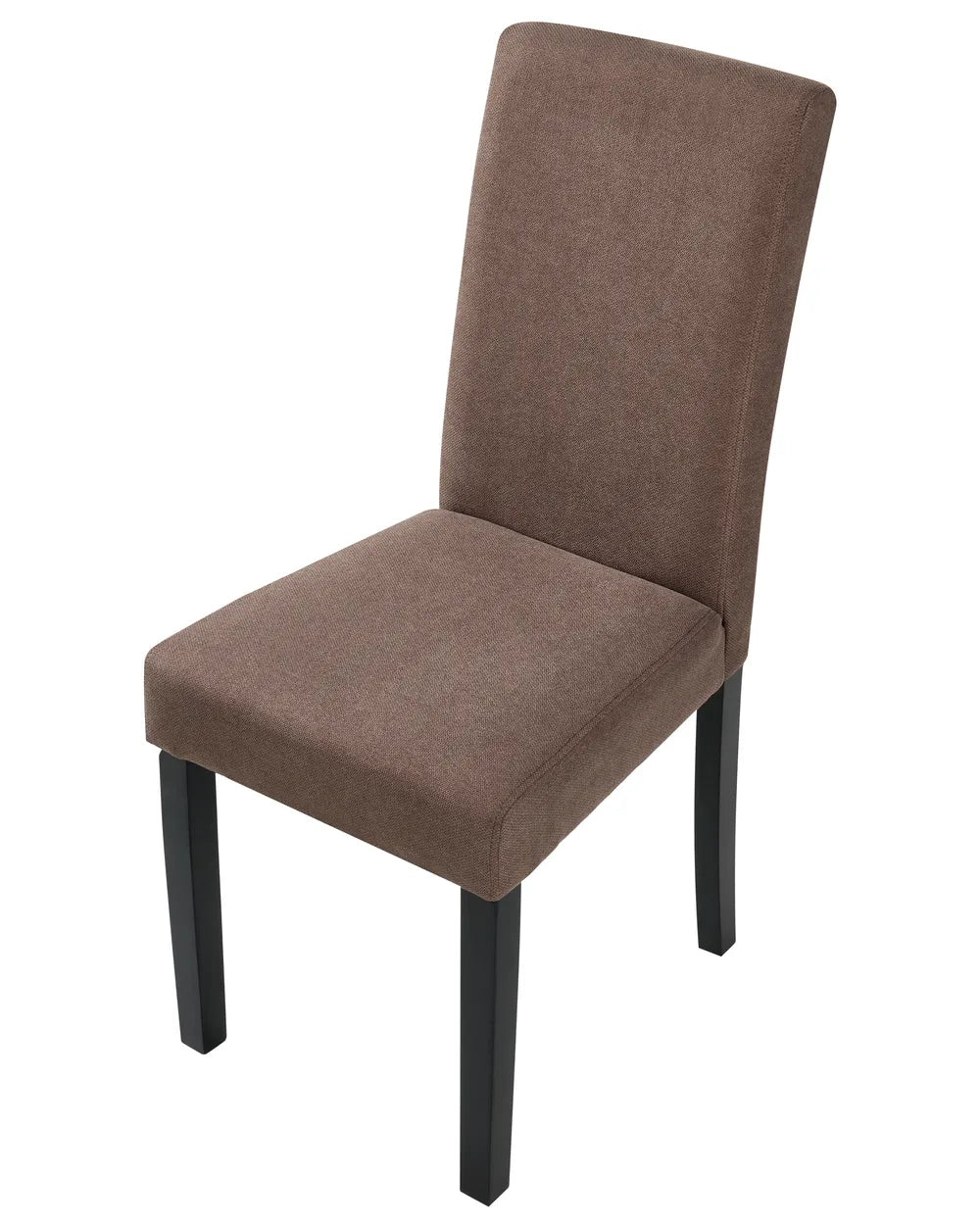 Set of 2 Dining Chairs Fabric Brown Celine