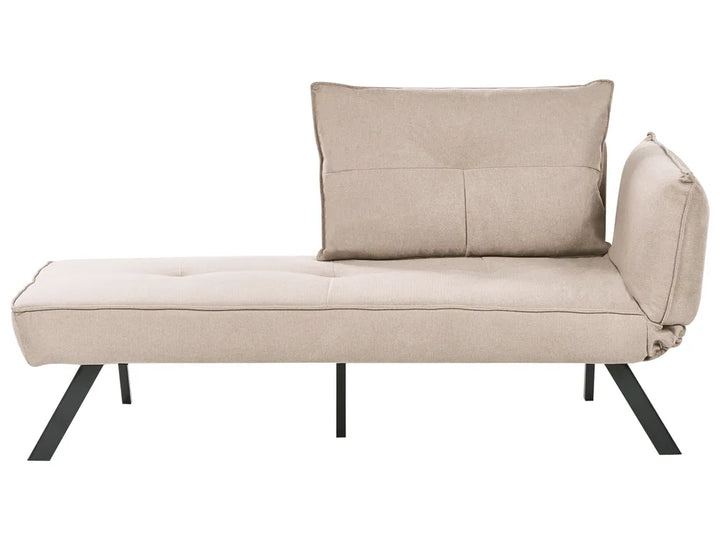 Right-Hand Chaise Lounge Fabric Taupe Brylle