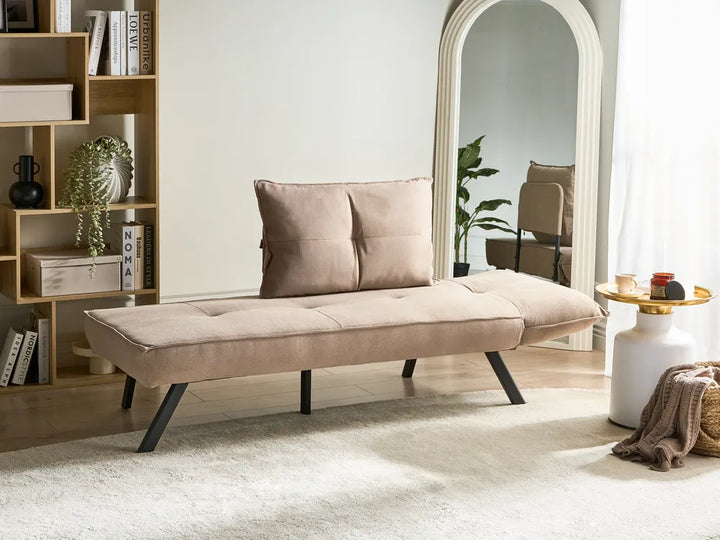 Right-Hand Chaise Lounge Fabric Taupe Brylle