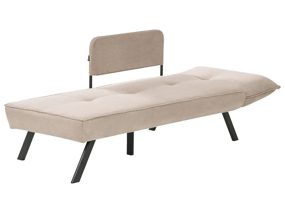 Right-Hand Chaise Lounge Fabric Taupe Brylle