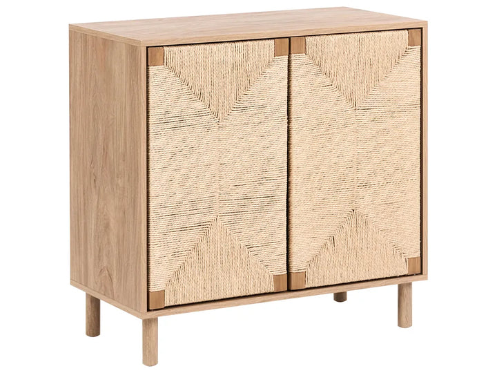 2 Door Sideboard Light Brown Ada