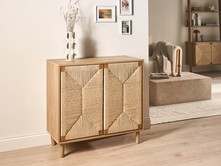 2 Door Sideboard Light Brown Ada