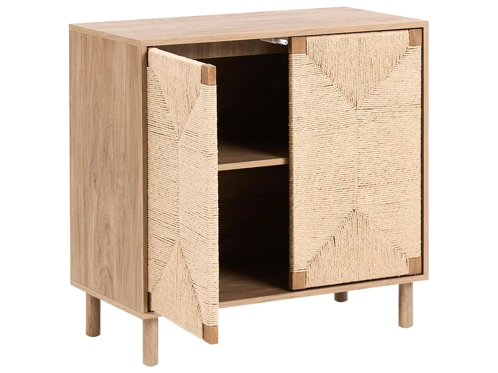 2 Door Sideboard Light Brown Ada