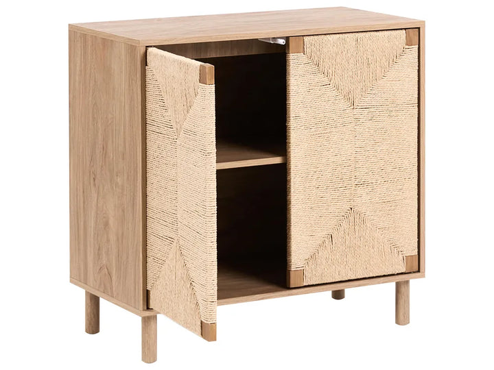 2 Door Sideboard Light Brown Ada
