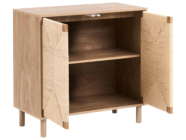 2 Door Sideboard Light Brown Ada