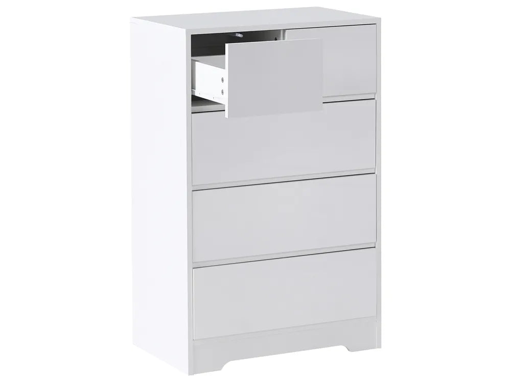 5 Drawer Chest White Taylor