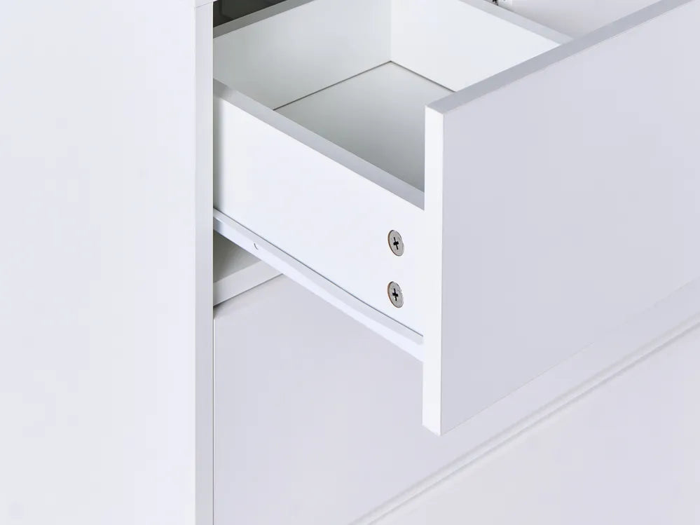 5 Drawer Chest White Taylor