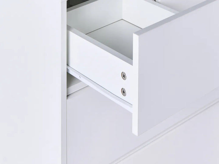 5 Drawer Chest White Taylor