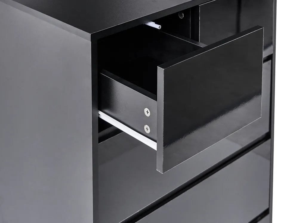 5 Drawer Chest Black Taylor