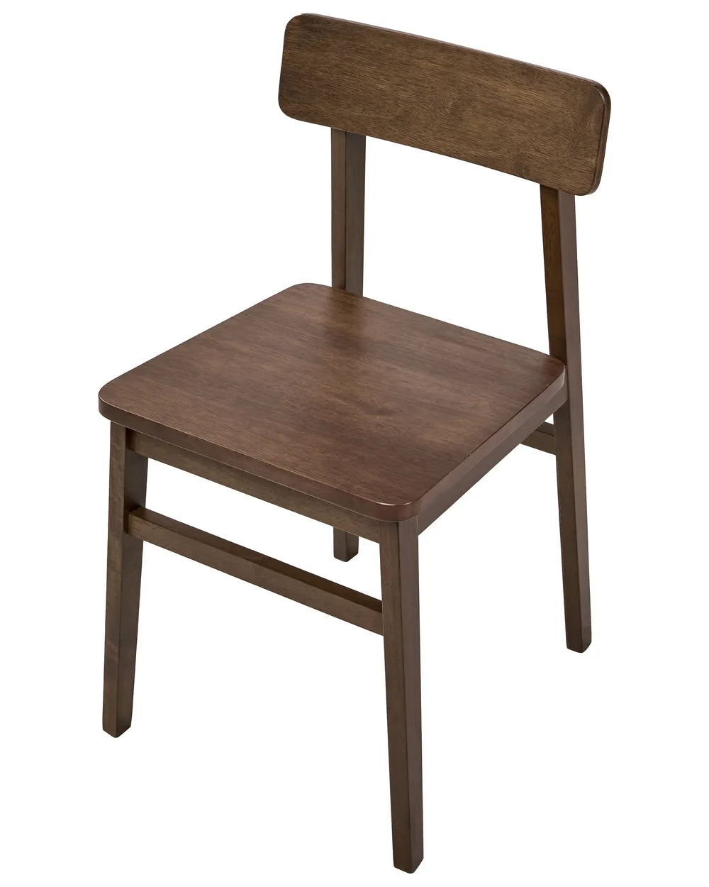 Set of 2 Dining Chairs Wood Dark Brown Beth