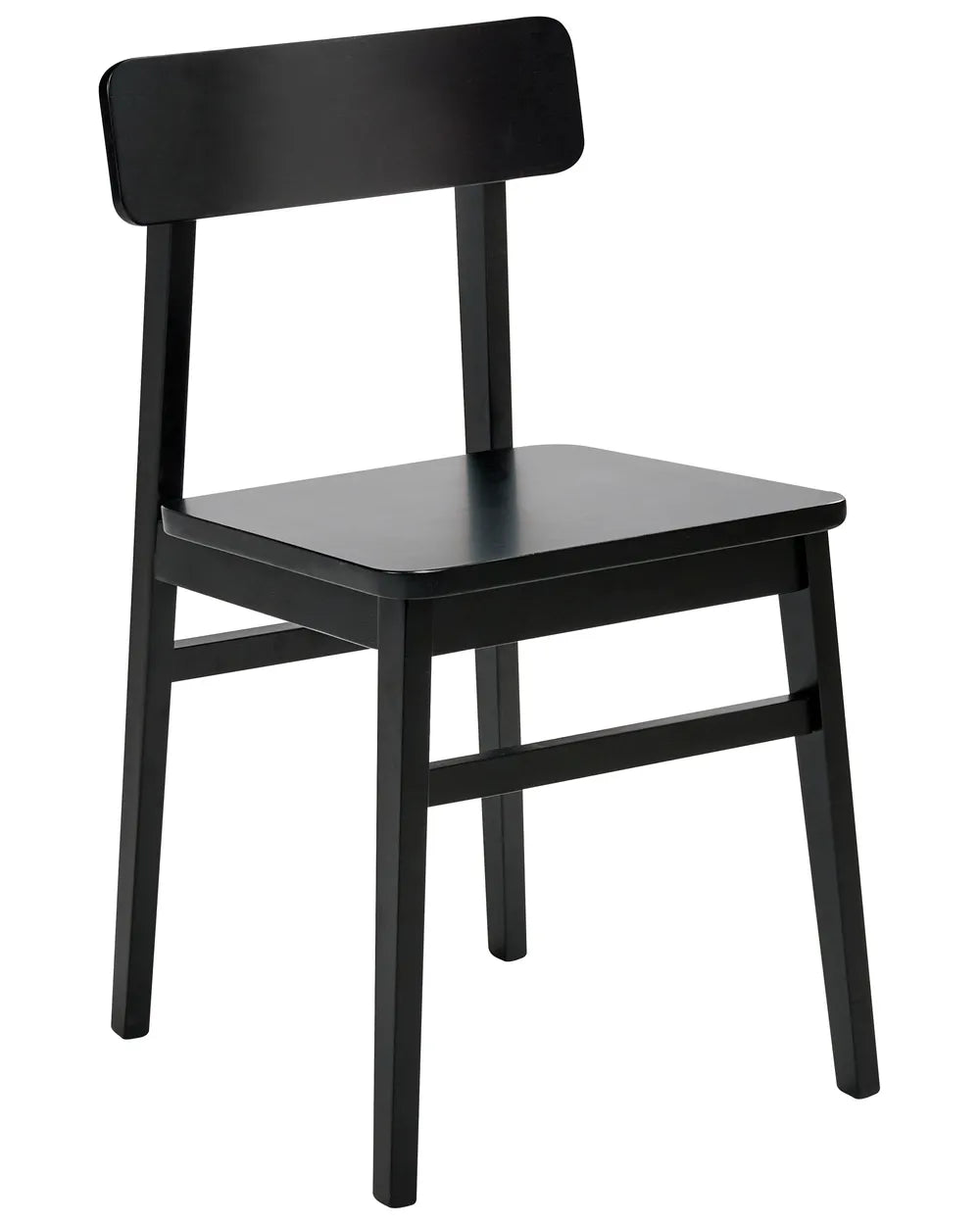 Set of 2 Dining Chairs Wood Black Beth