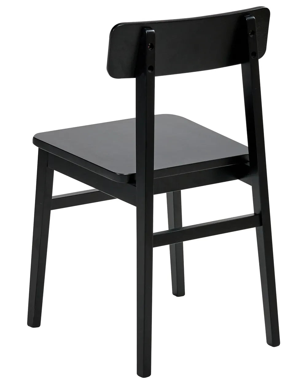 Set of 2 Dining Chairs Wood Black Beth