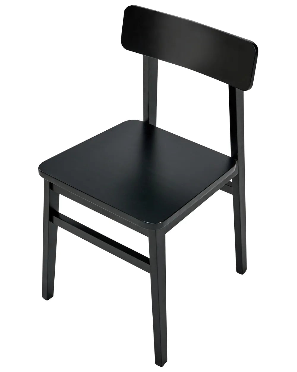 Set of 2 Dining Chairs Wood Black Beth
