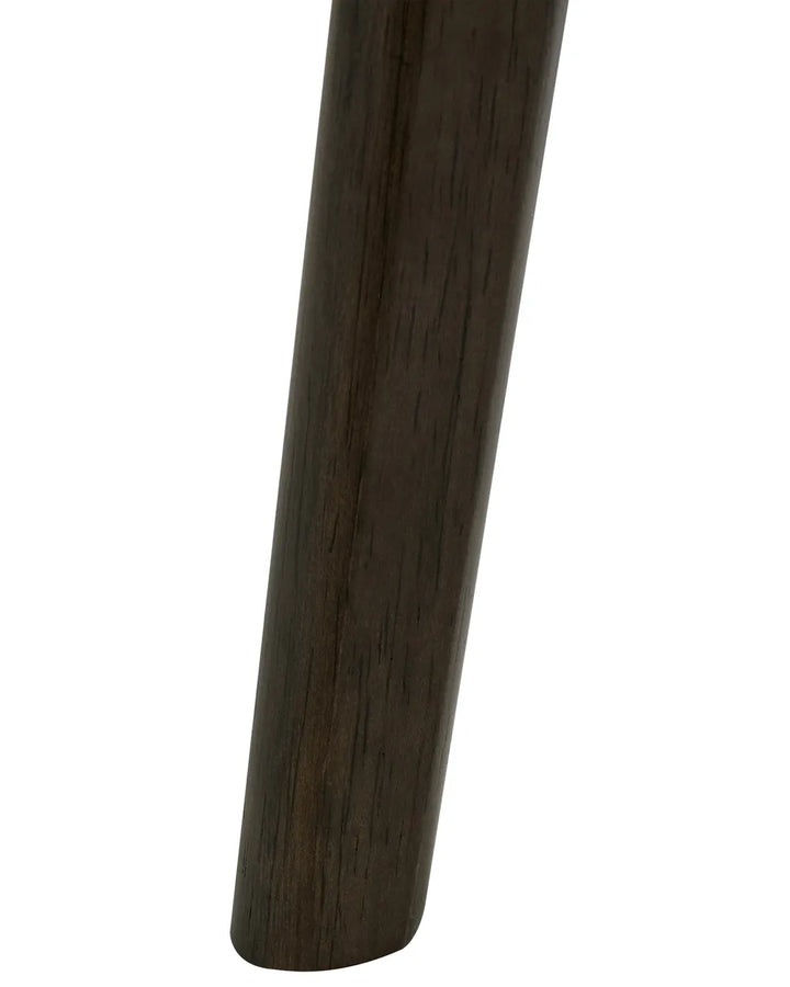Set of 2 Dining Chairs Wood Dark Brown Rini