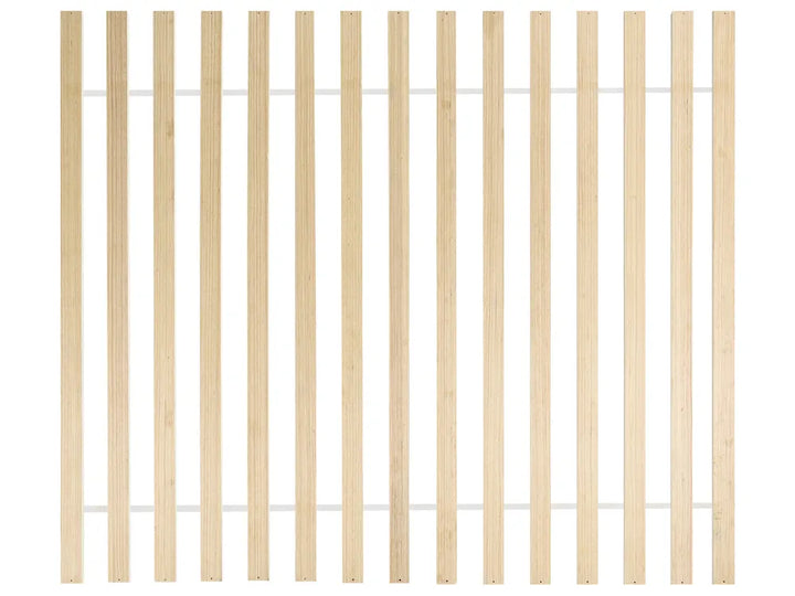 Bed Pine Wood 160 x 200 cm (EU King Size) Light Brown Lyra