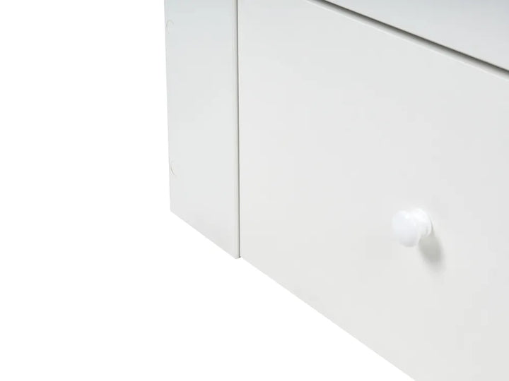 Bed with Storage Drawers 160 x 200 cm (EU King Size) White Grem