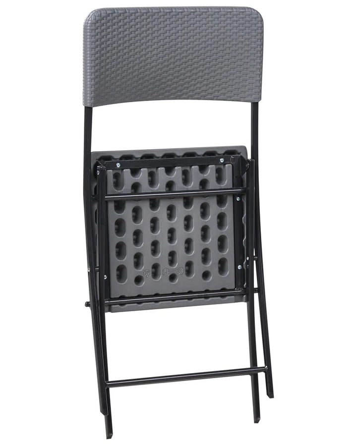 Bistro Set Folding Grey Welch