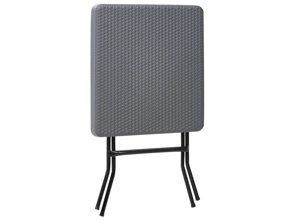Bistro Set Folding Grey Welch