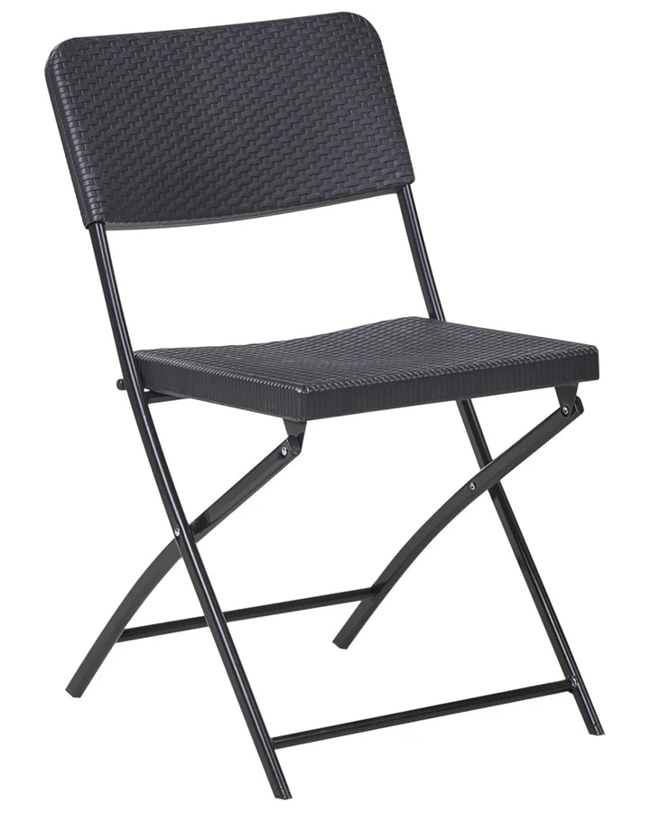 Bistro Set Folding Black Welch