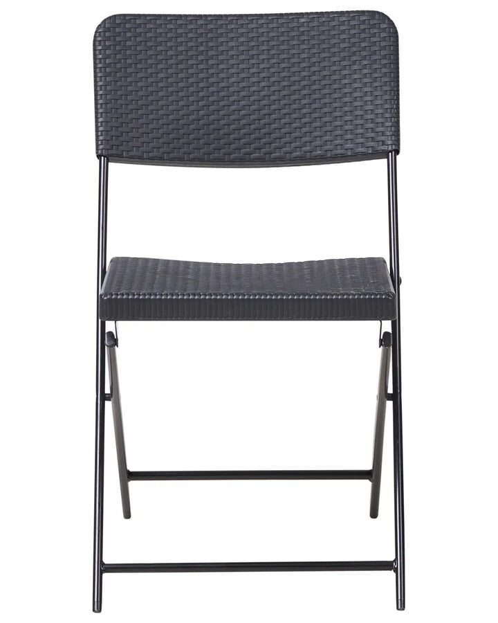 Bistro Set Folding Black Welch