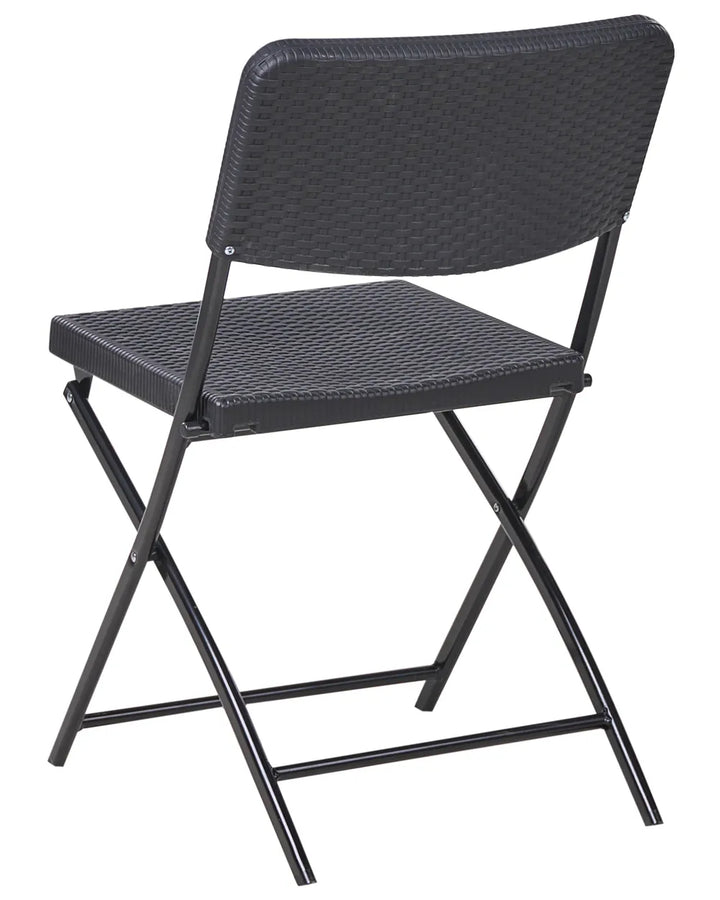 Bistro Set Folding Black Welch