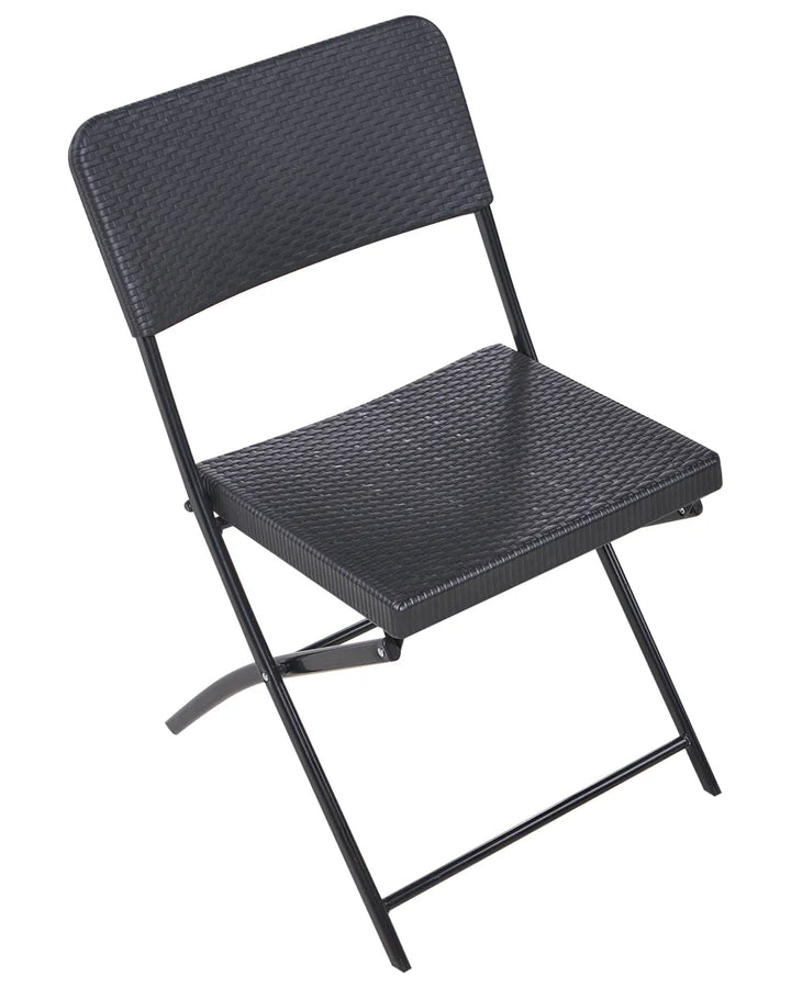 Bistro Set Folding Black Welch