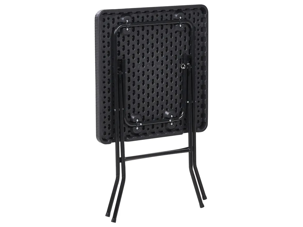 Bistro Set Folding Black Welch