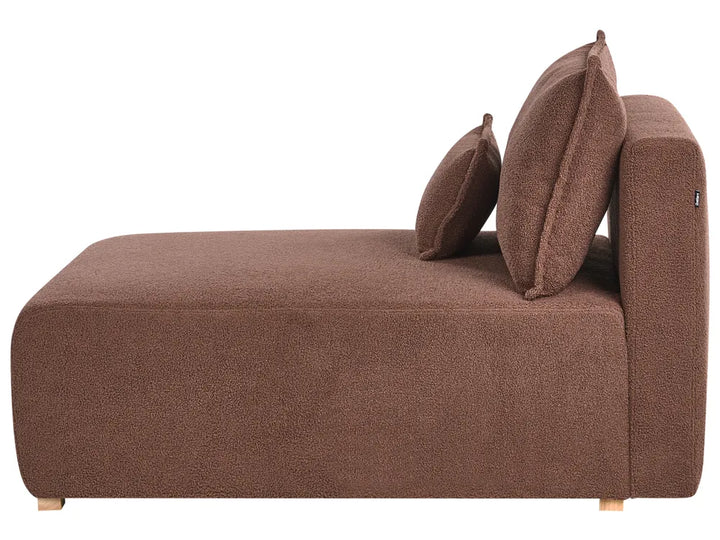 Modular Corner Sofa Boucle Brown Left Hand Averni