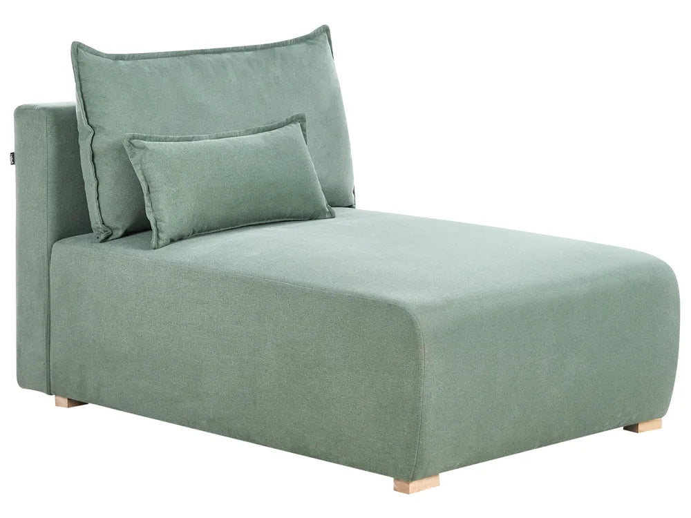 Chaise Longue Boucle Light Green Averni