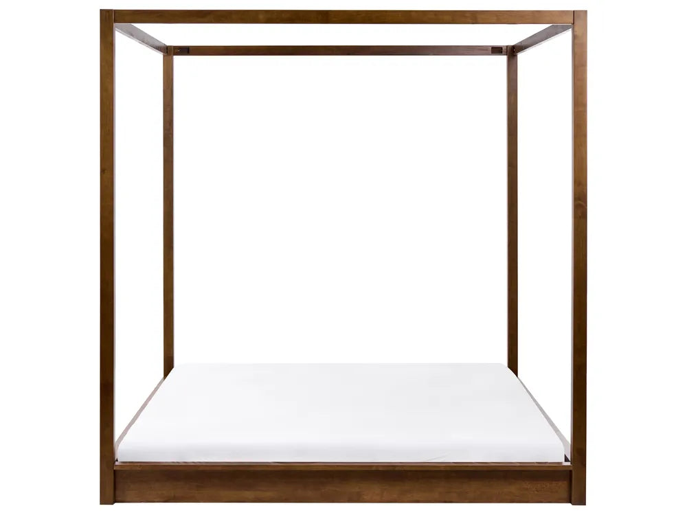 Four Poster Bed Wood  180 x 200 cm (EU Super King) Dark Brown Penny