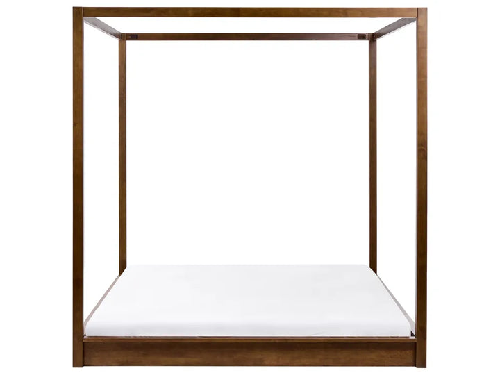 Four Poster Bed Wood  180 x 200 cm (EU Super King) Dark Brown Penny