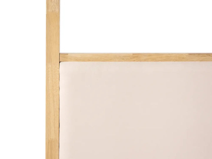 Four Poster Bed Wood 180 x 200 cm (EU Super King ) Light Brown Kalley