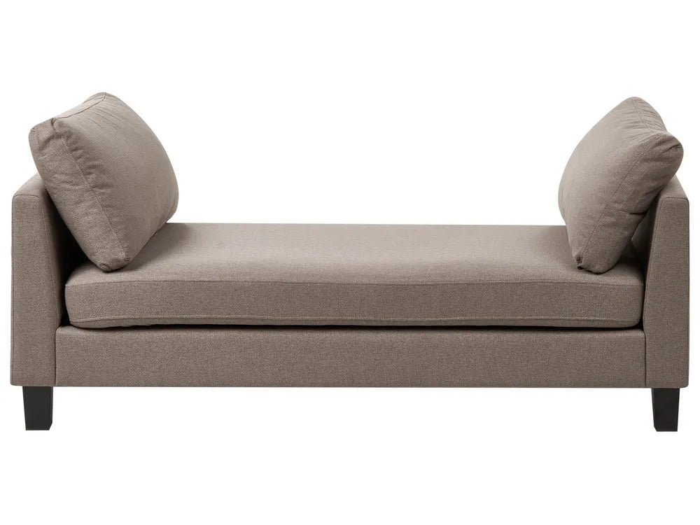 Chaise Longue Fabric Taupe Arla